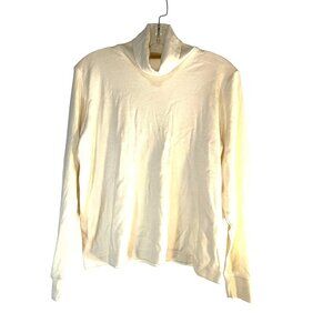 Baxter & Wells Womens Top Turtleneck Off White Size P/M